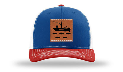 Dad's Fishing Boat Leather Patch Richardson 112 Hat