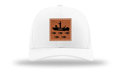 Dad's Fishing Boat Leather Patch Richardson 112 Hat