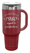 Load image into Gallery viewer, Aged To Perfection 40oz Handle Mug Laser Engraved
