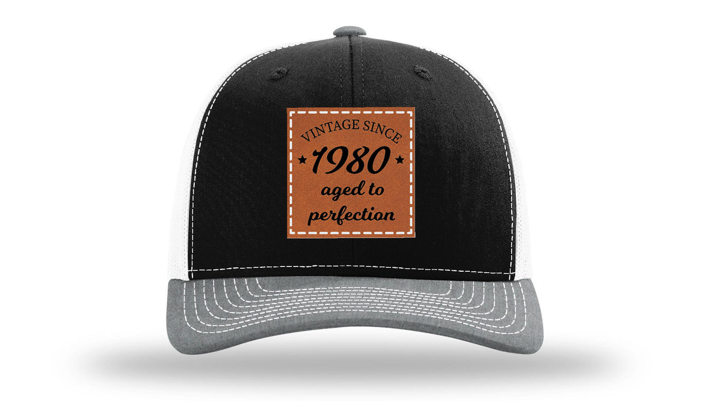 Aged To Perfection Leather Patch Richardson 112 Hat