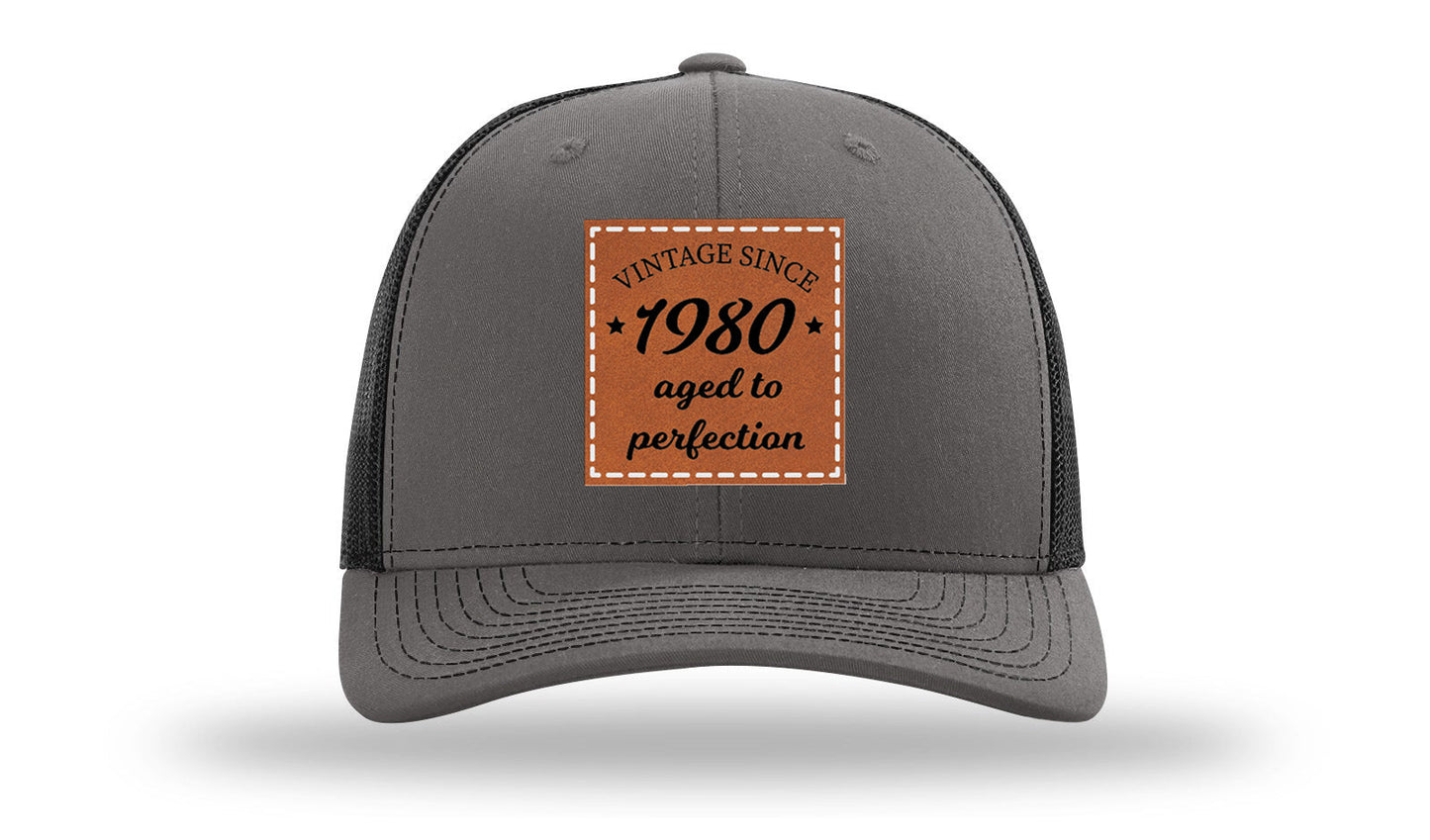 Aged To Perfection Leather Patch Richardson 112 Hat