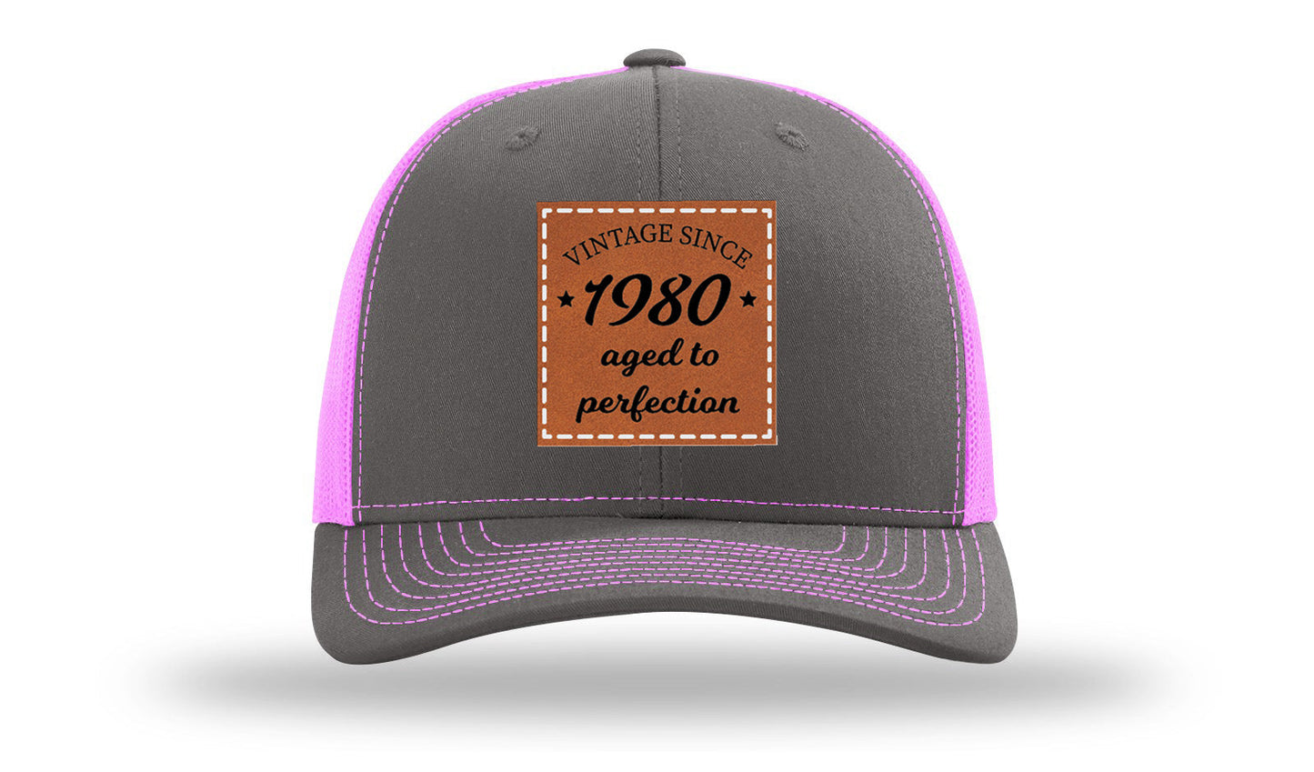 Aged To Perfection Leather Patch Richardson 112 Hat