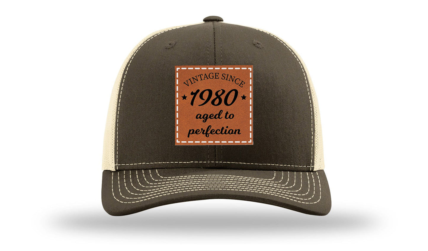 Aged To Perfection Leather Patch Richardson 112 Hat