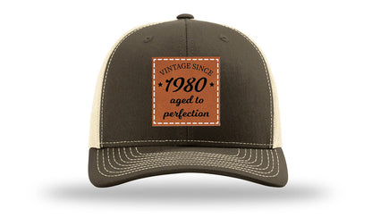 Aged To Perfection Leather Patch Richardson 112 Hat