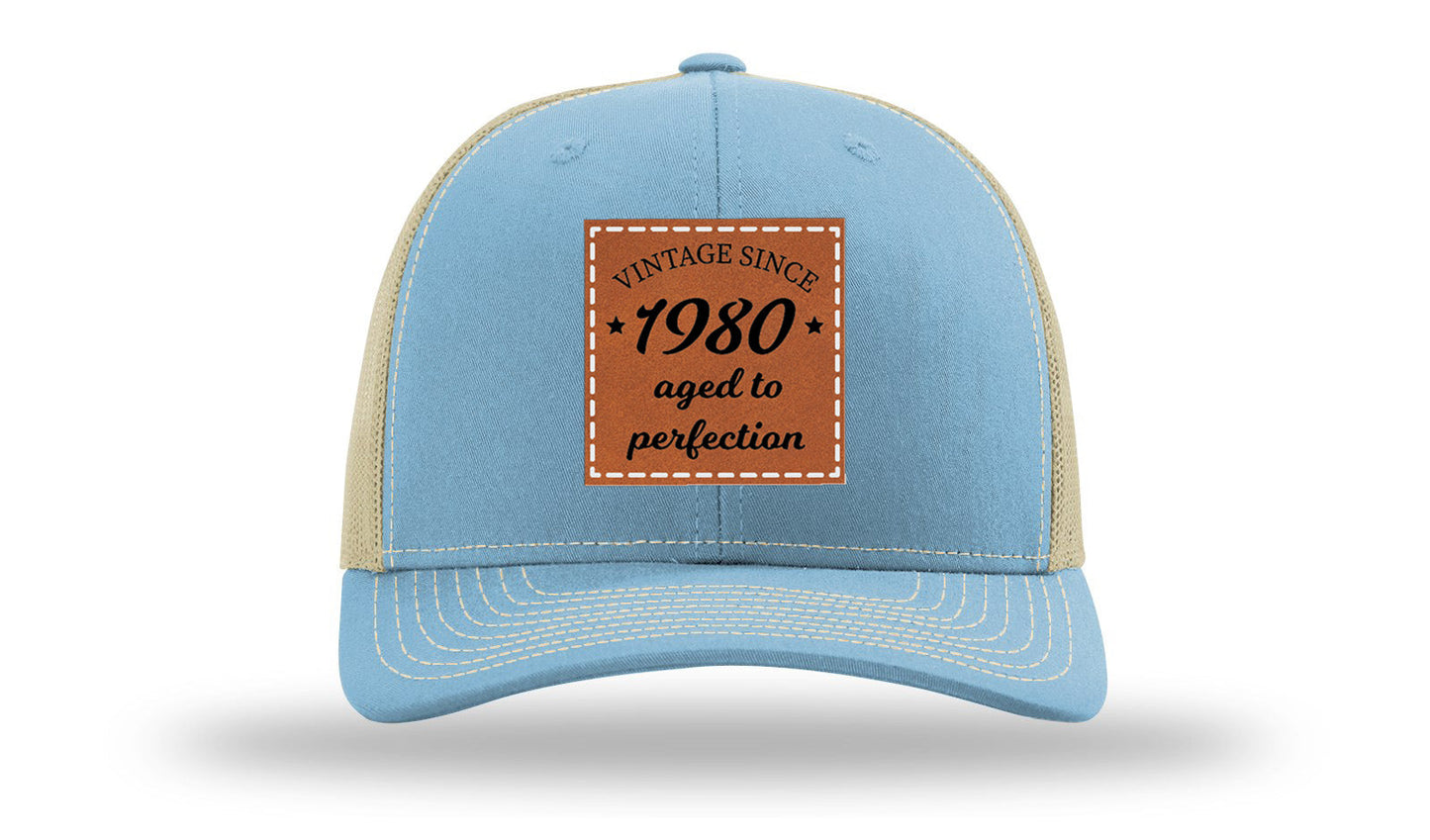 Aged To Perfection Leather Patch Richardson 112 Hat