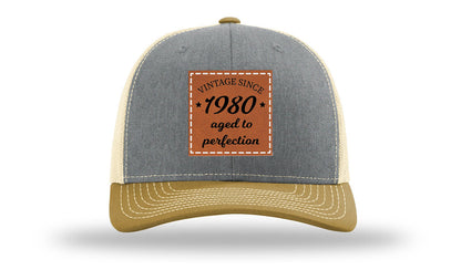 Aged To Perfection Leather Patch Richardson 112 Hat