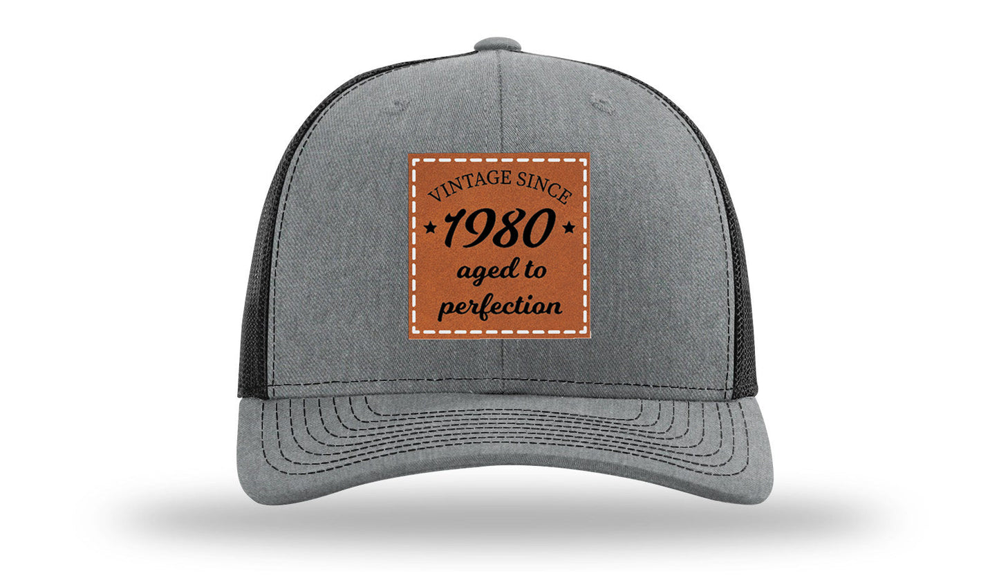 Aged To Perfection Leather Patch Richardson 112 Hat