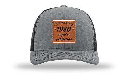 Aged To Perfection Leather Patch Richardson 112 Hat