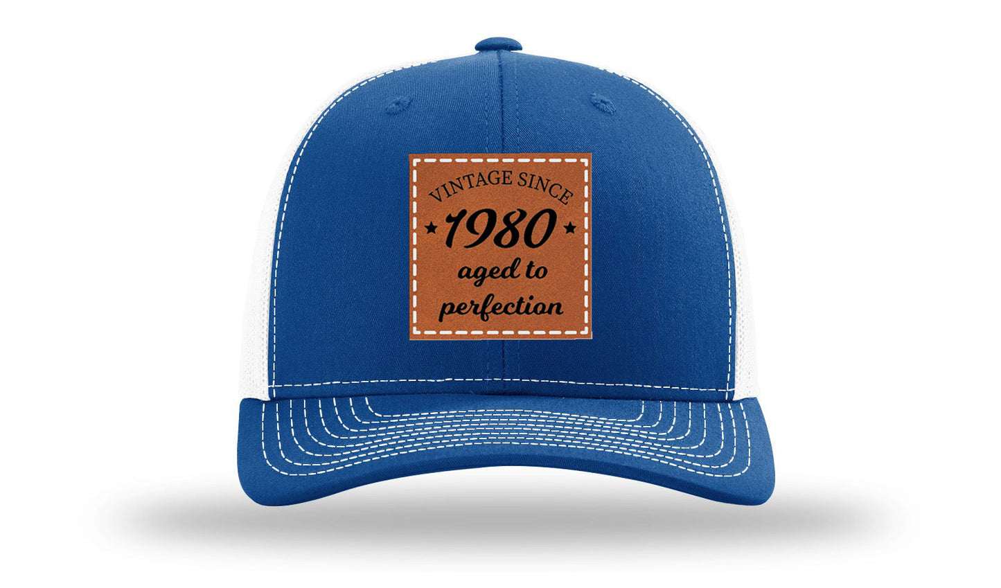 Aged To Perfection Leather Patch Richardson 112 Hat