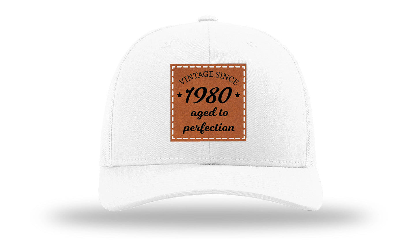 Aged To Perfection Leather Patch Richardson 112 Hat