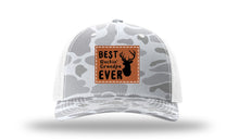 Load image into Gallery viewer, Best Buckin&#39; Grandpa Leather Patch Richardson 112PFP Camo Hat
