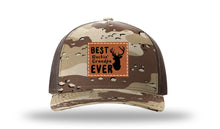 Load image into Gallery viewer, Best Buckin&#39; Grandpa Leather Patch Richardson 112PFP Camo Hat
