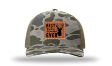 Load image into Gallery viewer, Best Buckin&#39; Grandpa Leather Patch Richardson 112PFP Camo Hat

