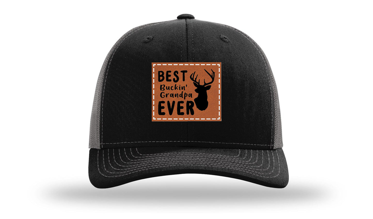 Best Buckin' Grandpa Leather Patch Richardson 112 Hat