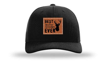 Best Buckin' Grandpa Leather Patch Richardson 112 Hat