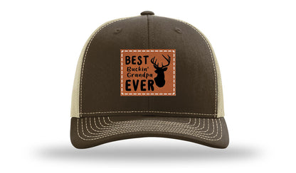 Best Buckin' Grandpa Leather Patch Richardson 112 Hat