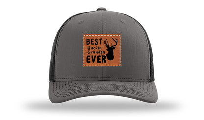 Best Buckin' Grandpa Leather Patch Richardson 112 Hat