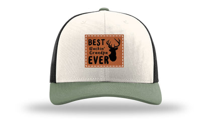 Best Buckin' Grandpa Leather Patch Richardson 112 Hat