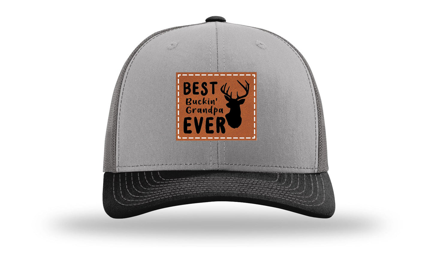Best Buckin' Grandpa Leather Patch Richardson 112 Hat