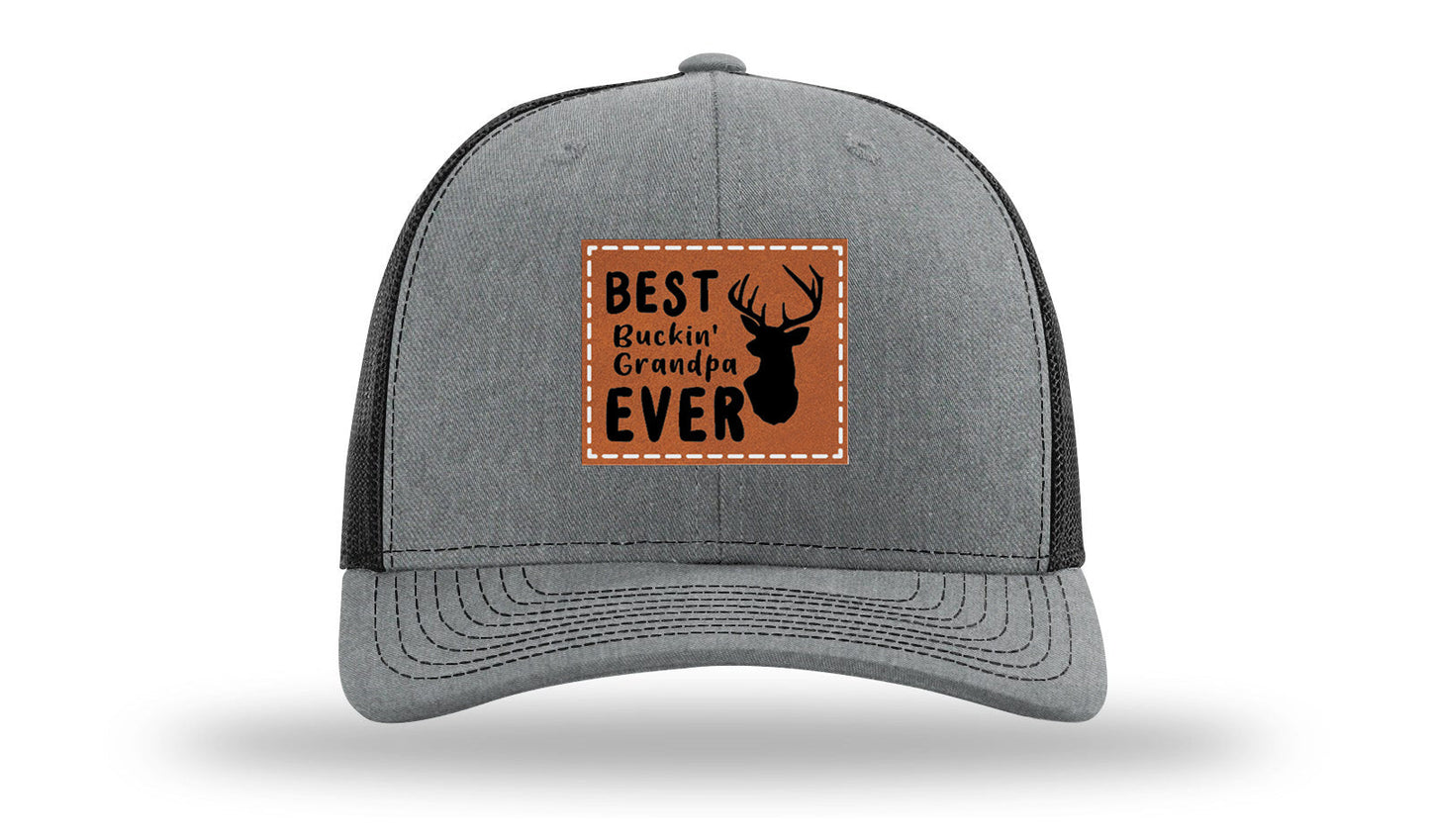 Best Buckin' Grandpa Leather Patch Richardson 112 Hat