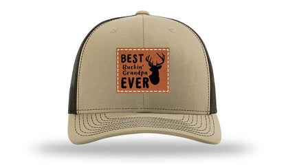 Best Buckin' Grandpa Leather Patch Richardson 112 Hat
