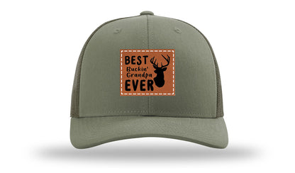Best Buckin' Grandpa Leather Patch Richardson 112 Hat