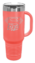 Load image into Gallery viewer, Super Dad 40oz Handle Mug Laser Engraved
