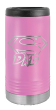 Load image into Gallery viewer, Super Dad Laser Engraved Slim Can Insulated Koosie
