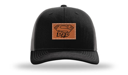 Super Dad Leather Patch Richardson 112 Hat