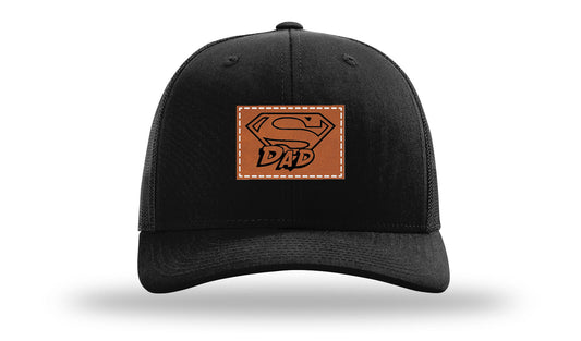 Super Dad Leather Patch Richardson 112 Hat
