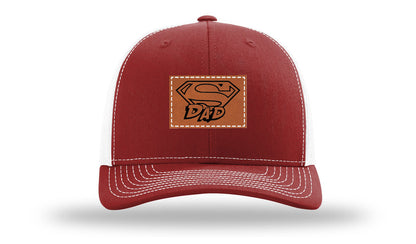 Super Dad Leather Patch Richardson 112 Hat