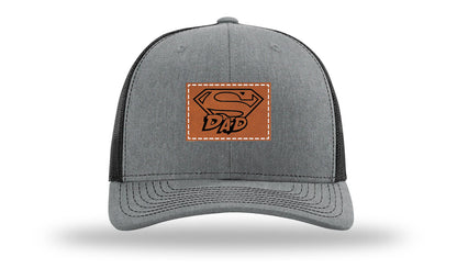 Super Dad Leather Patch Richardson 112 Hat