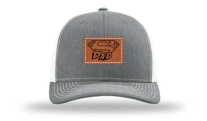 Super Dad Leather Patch Richardson 112 Hat