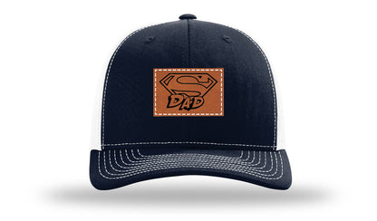 Super Dad Leather Patch Richardson 112 Hat