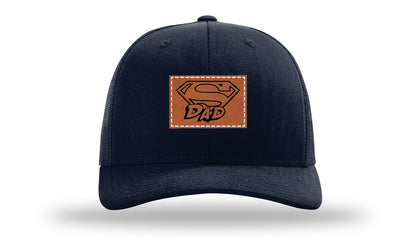 Super Dad Leather Patch Richardson 112 Hat