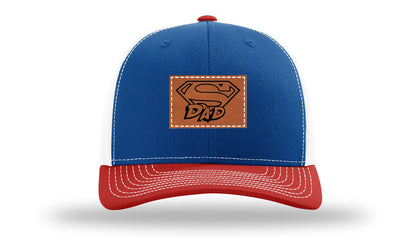 Super Dad Leather Patch Richardson 112 Hat