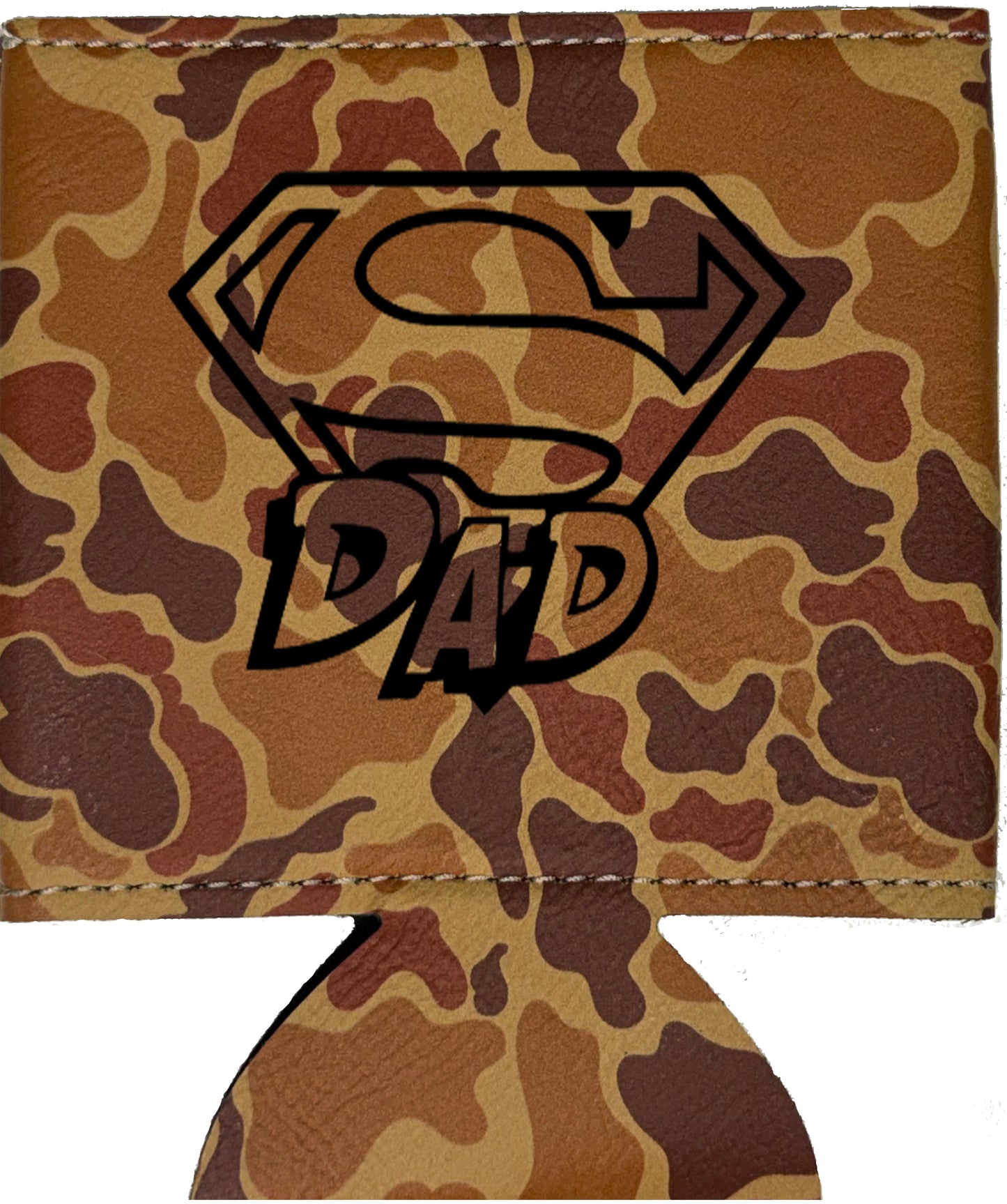 Super Dad Leatherette Koosie-Drake Duck Camo