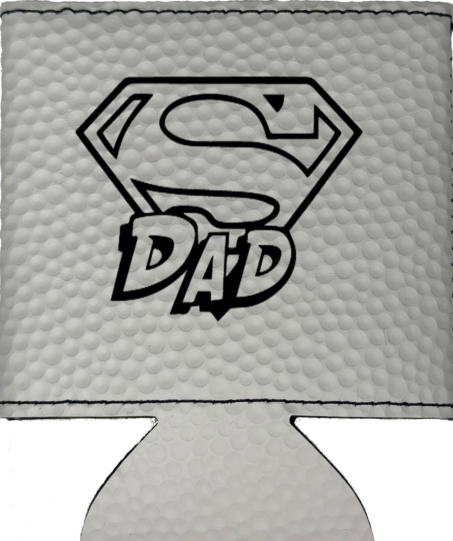 Super Dad Magnetic Leather Koozie-Golf Ball