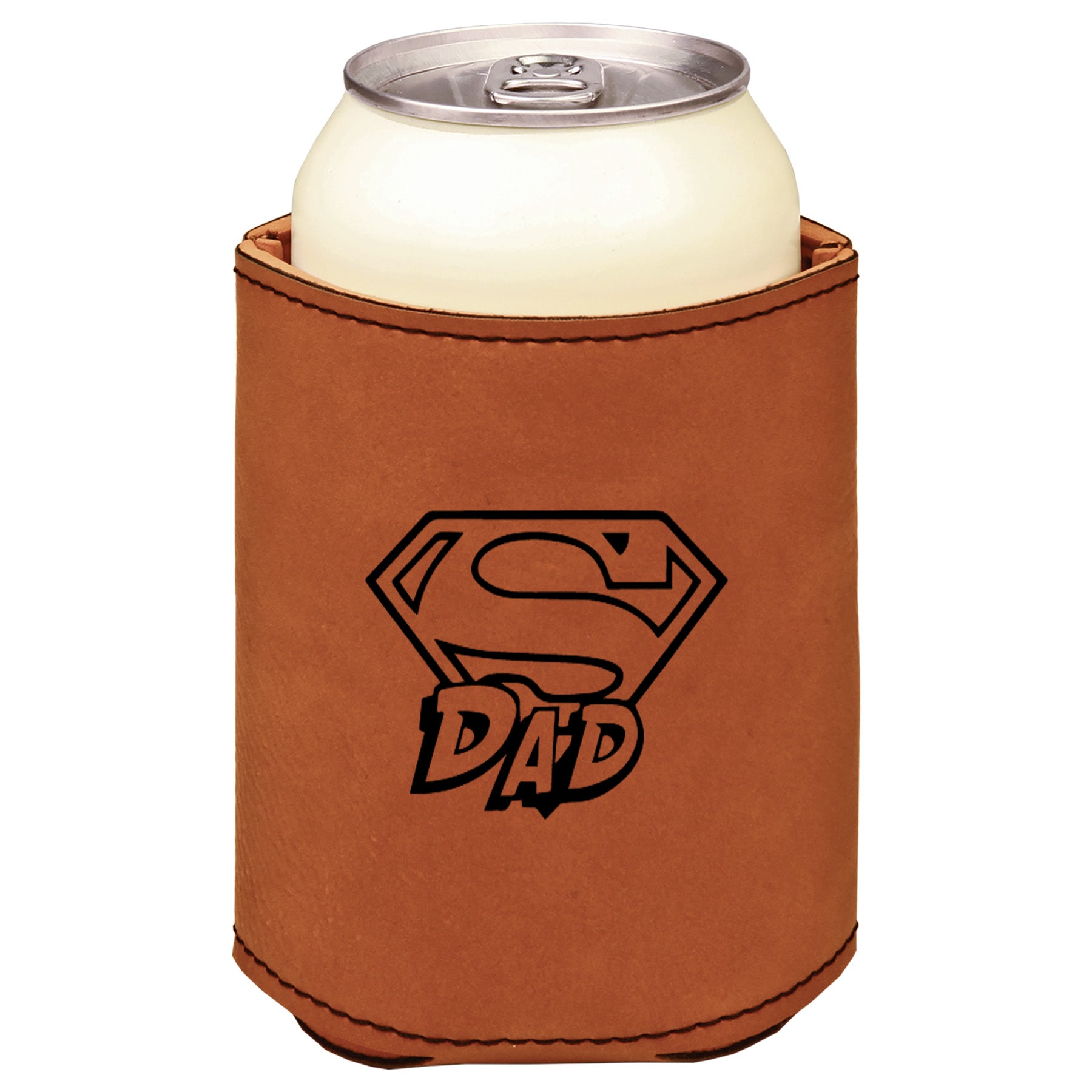 Super Dad Leatherette Koosie-Rawhide