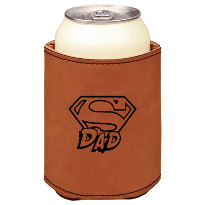 Super Dad Leatherette Koosie-Rawhide