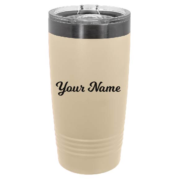 20oz ION-Plated Tumbler with Your Name Laser Engraved