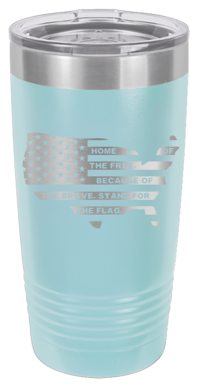 Home Of The Free Flag - 20oz Tumbler