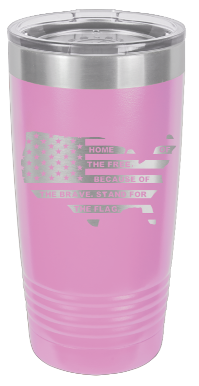 Home Of The Free Flag - 20oz Tumbler