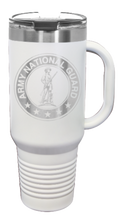 Load image into Gallery viewer, National Guard 40oz Handle Mug Laser Engraved
