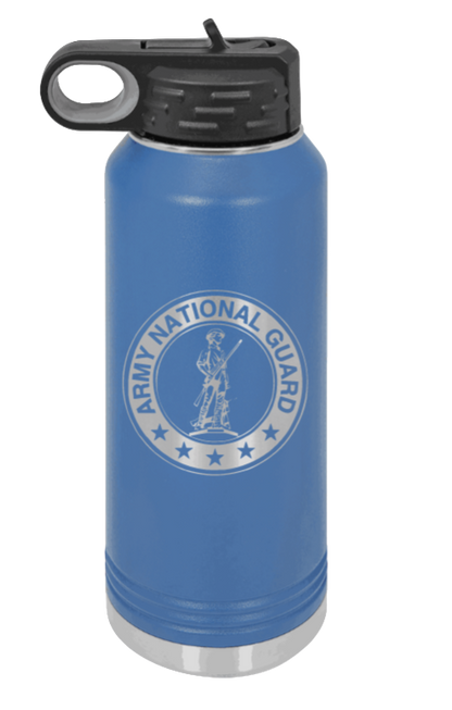 National Guard - 32oz Water Bottle Laser Engraved- Royal Blue