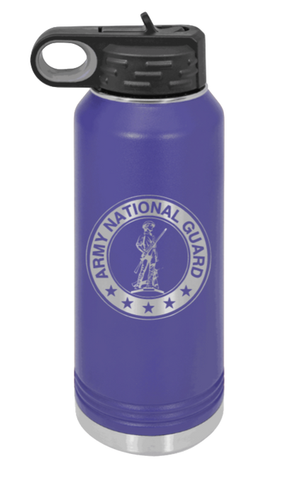 National Guard - 32oz Water Bottle Laser Engraved- Purple