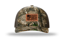 Load image into Gallery viewer, Army Flag Leather Patch Richardson 112PFP Camo Hat
