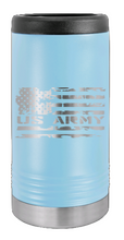 Load image into Gallery viewer, Army Flag Laser Engraved Slim Can Insulated Koosie

