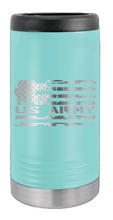 Load image into Gallery viewer, Army Flag Laser Engraved Slim Can Insulated Koosie
