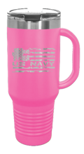 Load image into Gallery viewer, Navy Flag 40oz Handle Mug Laser Engraved
